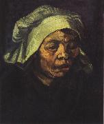 Vincent Van Gogh Head of a Peasant Woman with White Cap (nn04) oil painting on canvas